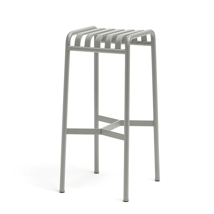 Palissade bar stool by Hay in light grey