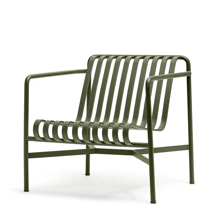 The Palissade Lounge Chair Low from HAY in olive