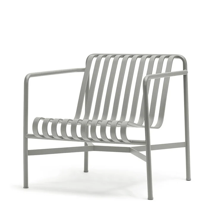 The Palissade Lounge Chair Low in light gray