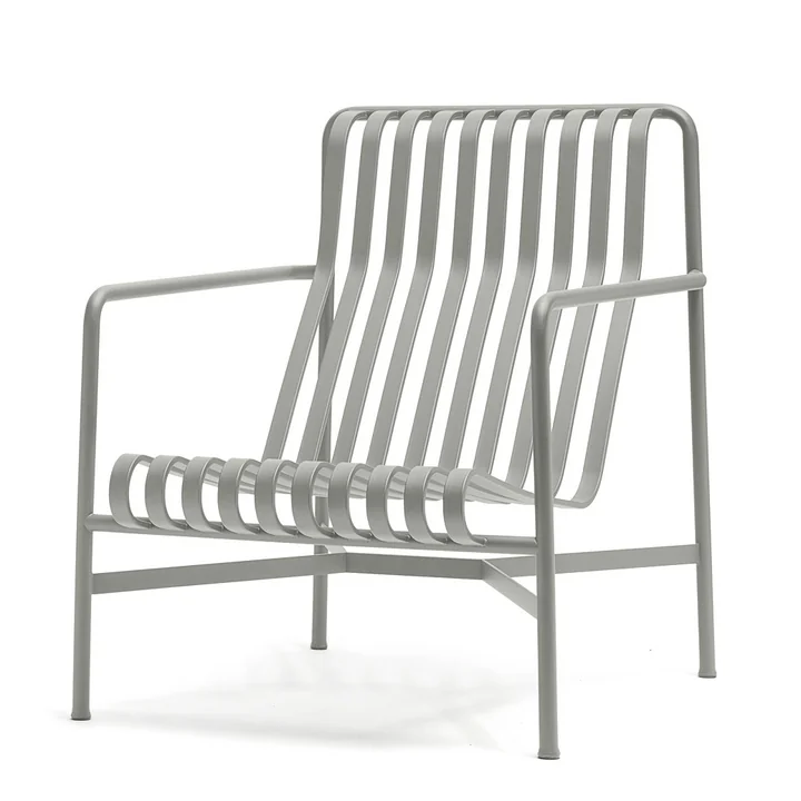 The Palissade Lounge Chair High from HAY in light gray