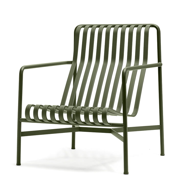 The Palissade Lounge Chair High from Hay in olive