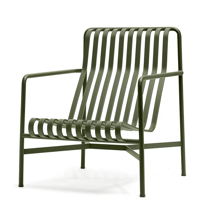 The Palissade Lounge Chair High from HAY in olive