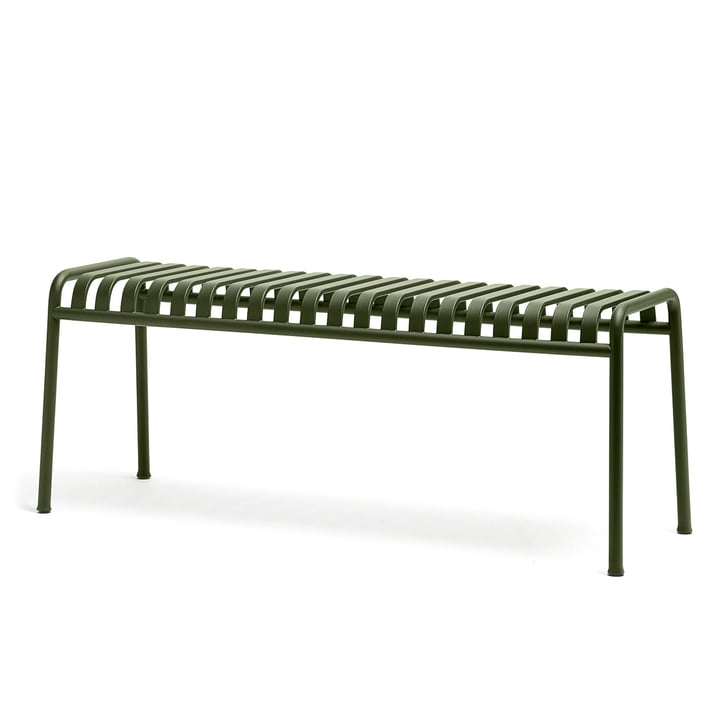 The Palissade bench by Hay in olive