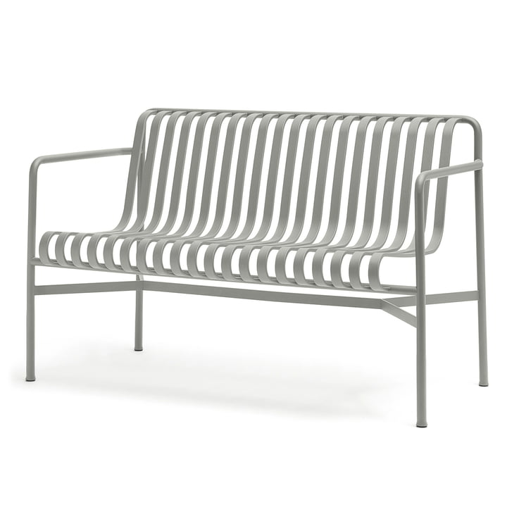 The Palissade Dining Bench from Hay in light gray