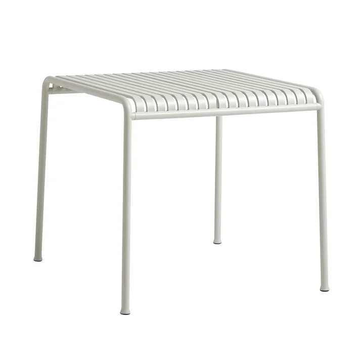 Palissade Table by HAY in light gray - square and with a size of 80 x 80 cm