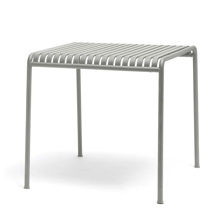 Palissade Table by HAY in light gray - square and with a size of 80 x 80 cm