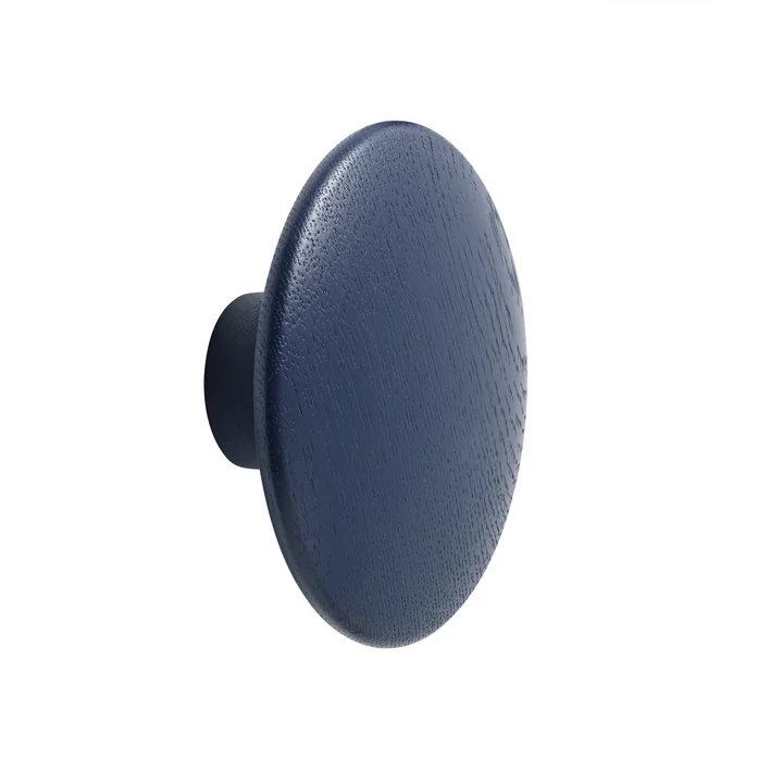 Wall hook "The Dots" single medium from Muuto in midnight blue