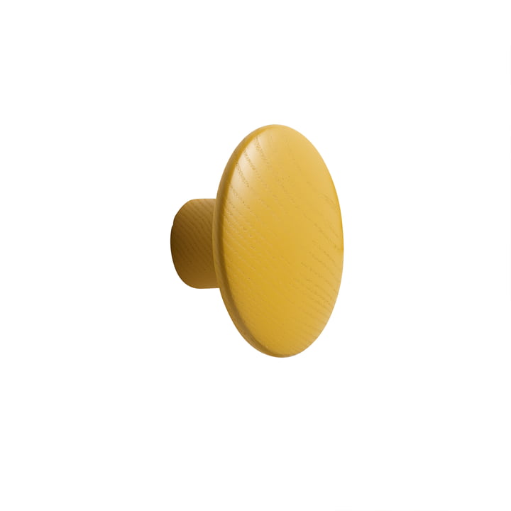 Wall hook "The Dots" single small by Muuto in mustard