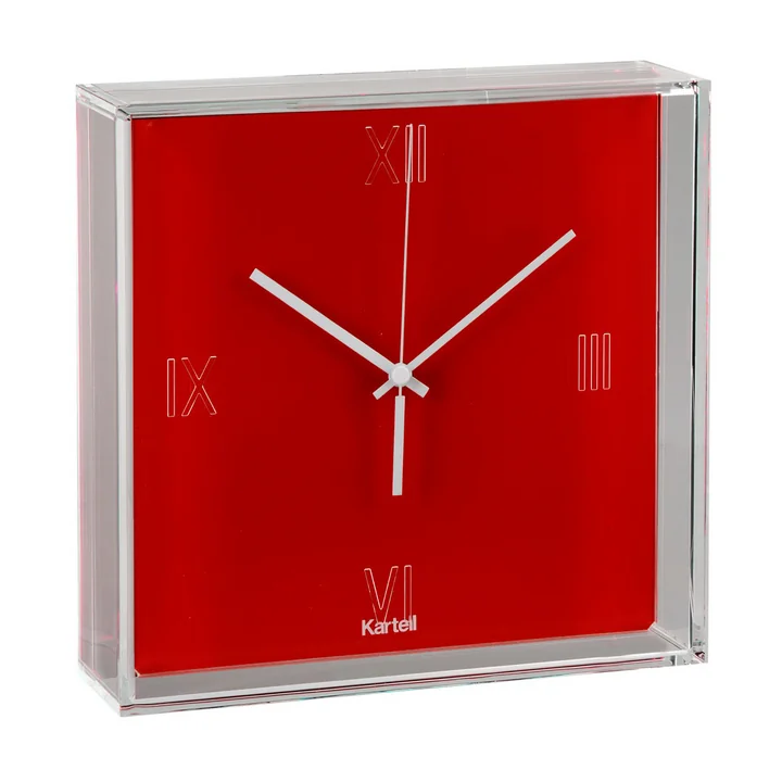 Kartell - Tic & Tac Wall Clock, orange red