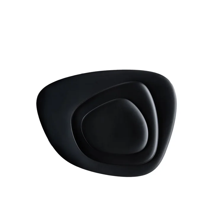 Namasté tray set by Kartell in black