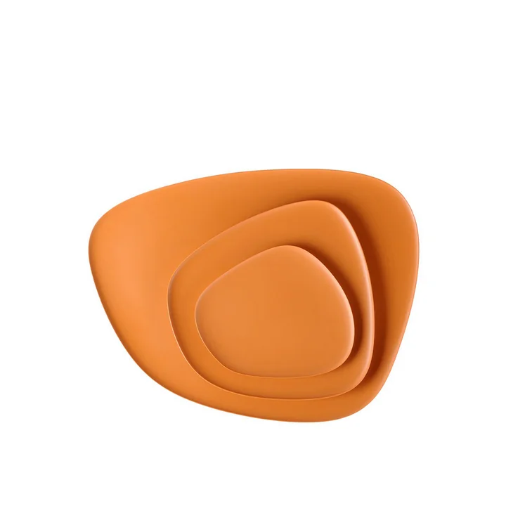 Namasté tray set by Kartell in orange