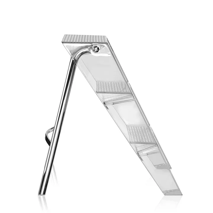 Upper Folding ladder from Kartell in crystal clear