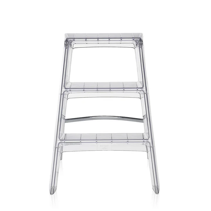 Upper Folding ladder from Kartell in crystal clear