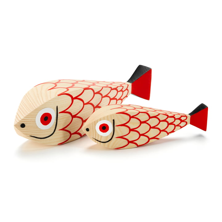 Wooden Dolls mother fish & child by Vitra