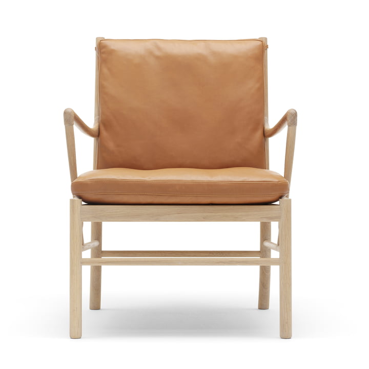 OW149 Colonial Chair from Carl Hansen soaped oak and leather