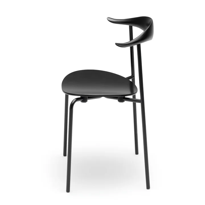 CH88T from Carl Hansen in black beech and powder-coated steel frame in black