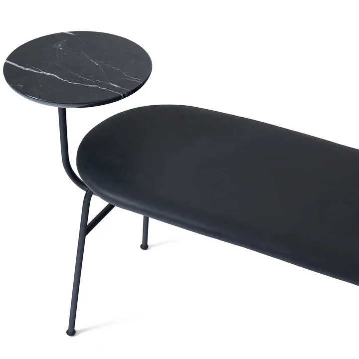 The Afteroom Bench from Audo in black - black
