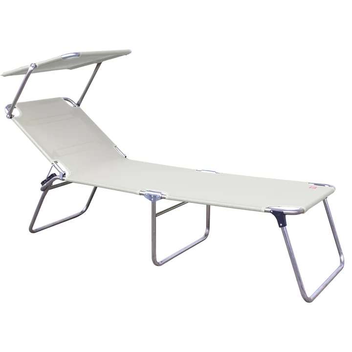 Fiam - Amigo Fourty-Sun Three-leg Lounger with Sunshade, white