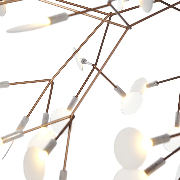 Technical and organic light made of copper