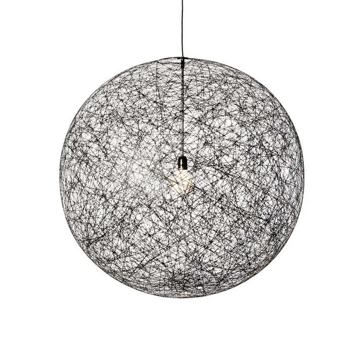 Random Light LED pendant light, medium, black by Moooi