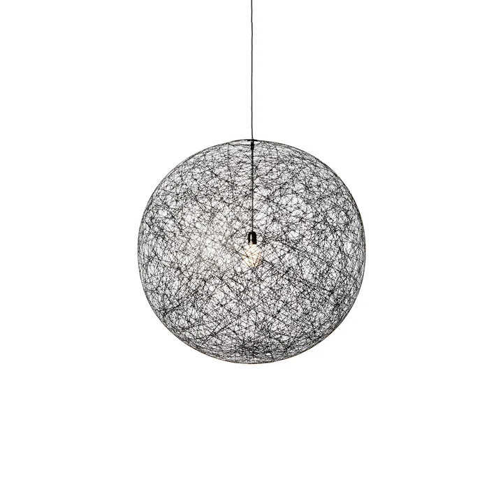 Random Light LED pendant light, large, black by Moooi