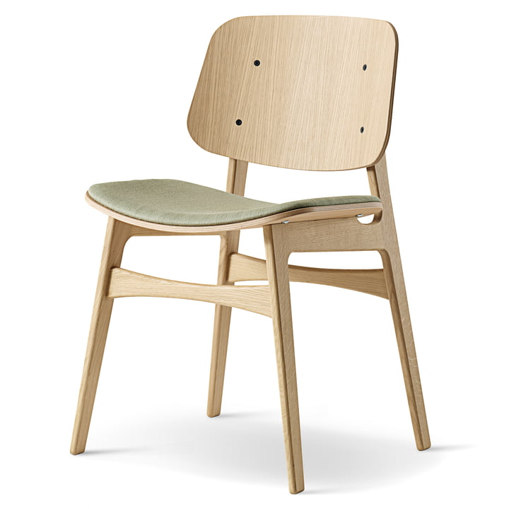 Søborg Chair by Fredericia in oak with upholstery