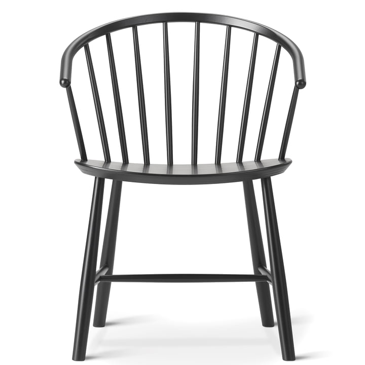 J64 chair by Fredericia in ash black stained
