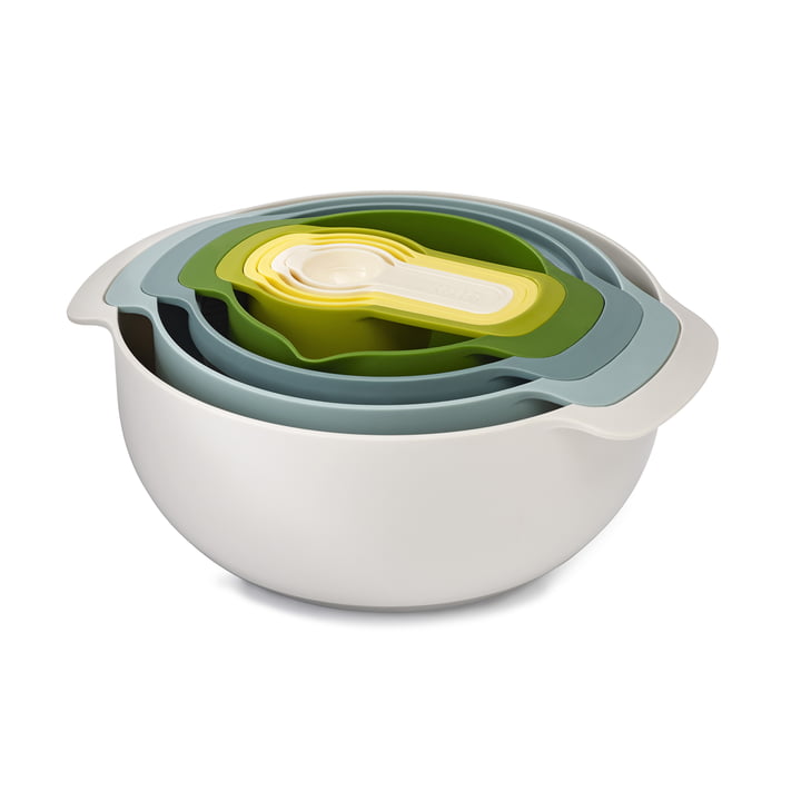 Nest 9 Plus Kitchen Set by Joseph Joseph in opal