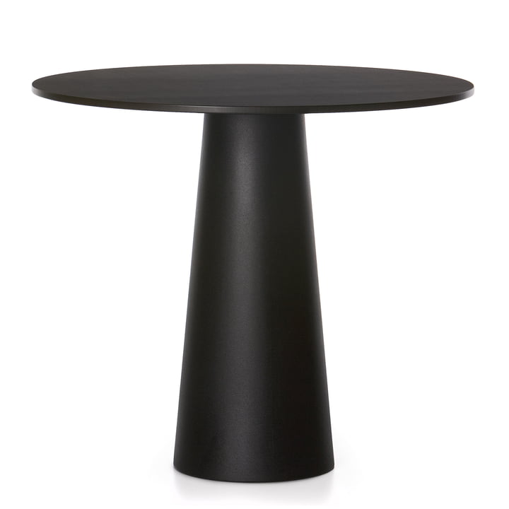 Container Table Classic Ø 90 cm with 7030 Foot by Moooi in Black