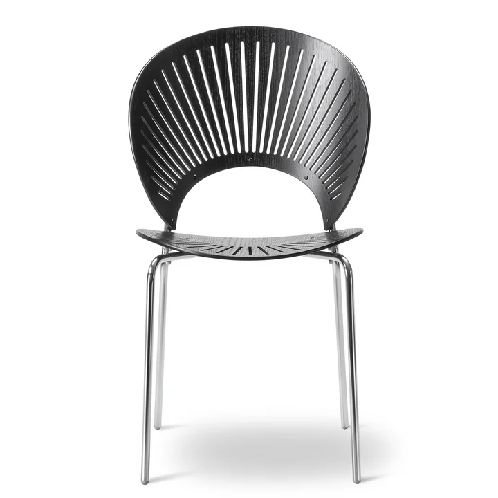 Trinidad Chair by Fredericia in Black/Chrome