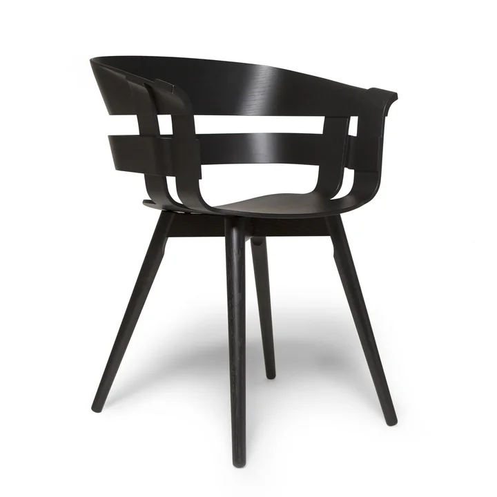 The Wick Chair Wood in black from Design House Stockholm