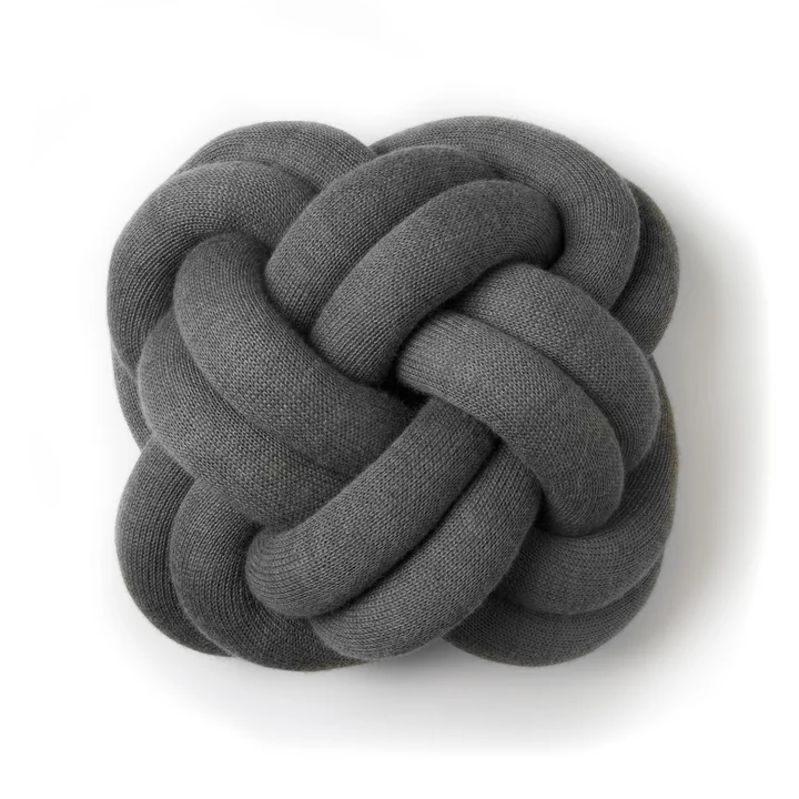 The Knot cushion in gray from Design House Stockholm