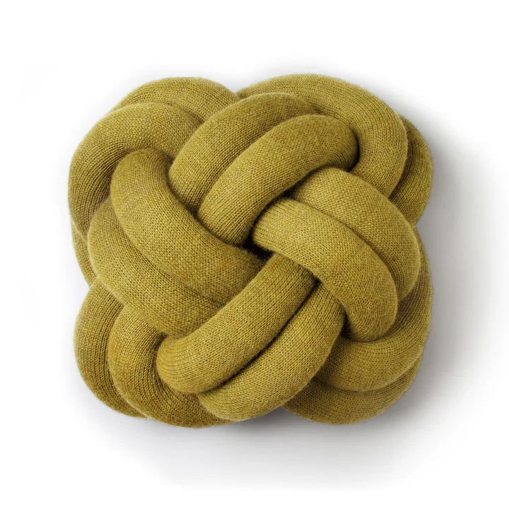 The Knot cushion in yellow from Design House Stockholm