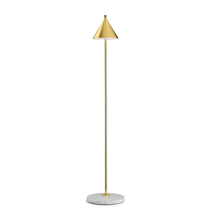 The Captain Flint LED floor lamp by Flos in brass