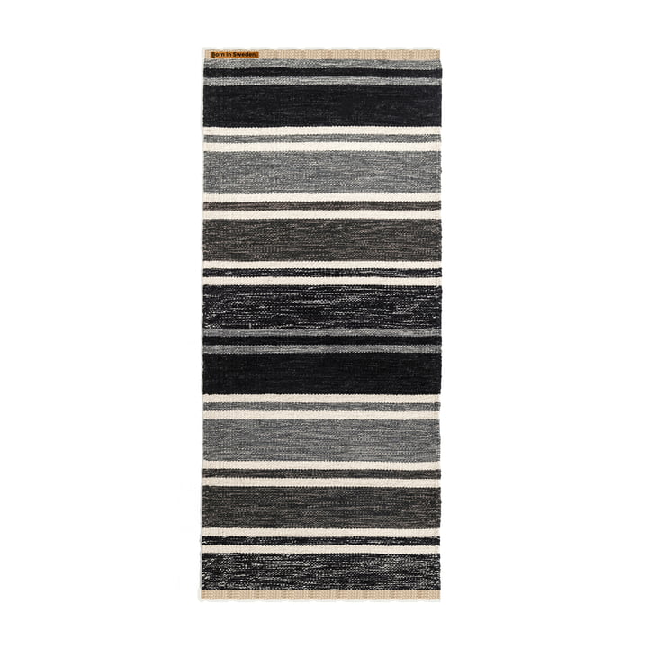 Rug Tom 75 x 160cm by Born in Sweden in shades of grey