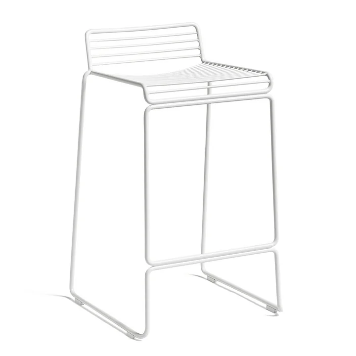 Hee Bar stool low from HAY in white
