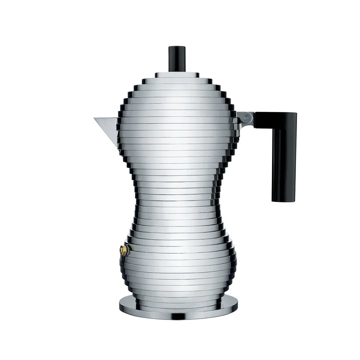 Pulcina Medium espresso maker from Alessi in black