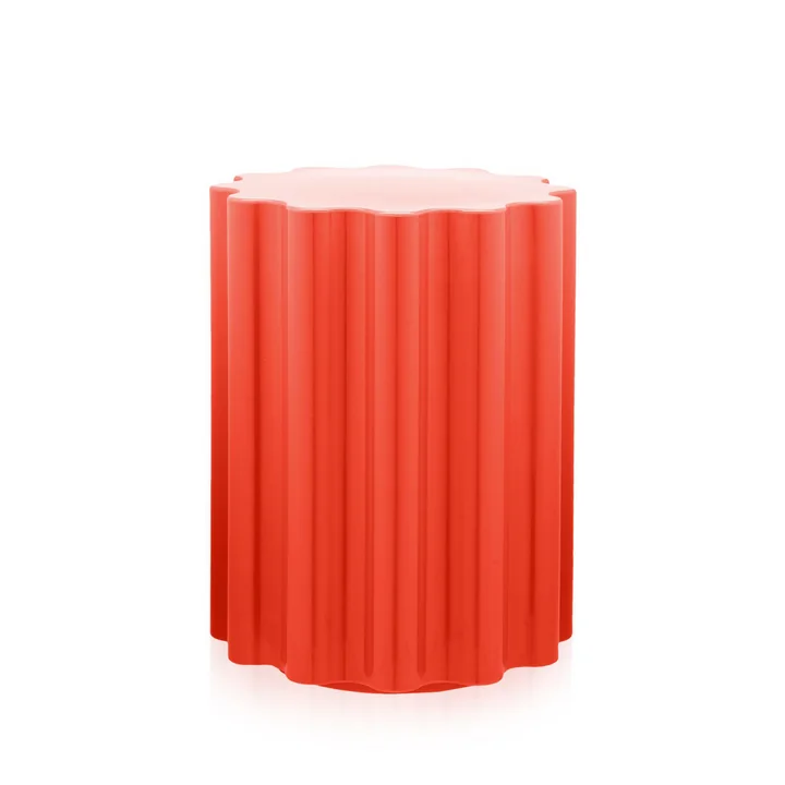 Colonna Stool / Side Table by Kartell in Red