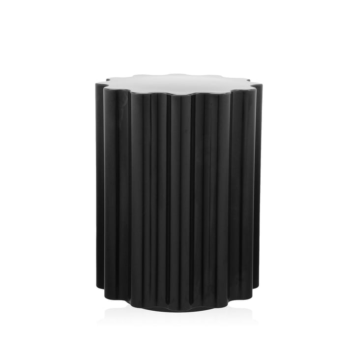 Colonna Stool / Side Table by Kartell in Black