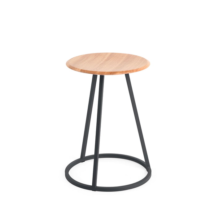 Petit Gustave Stool from Hartô in slate gray (RAL 7016)