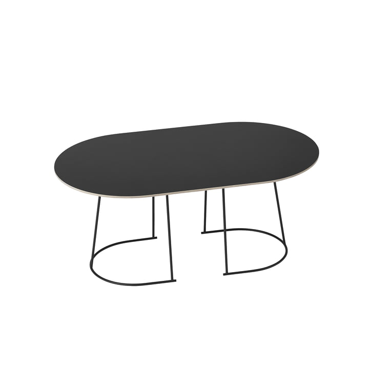 The Airy Coffee Table, medium in black by Muuto