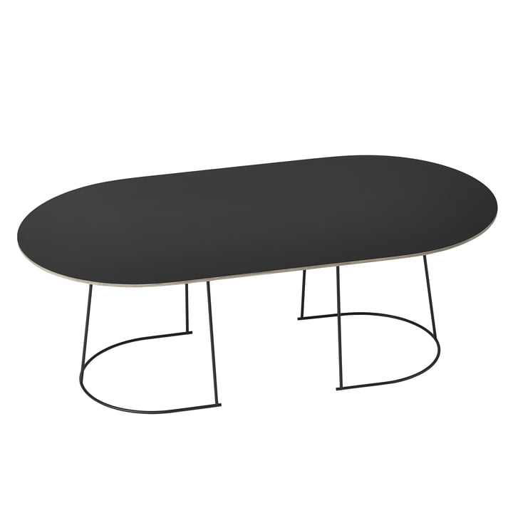The Airy coffee table, large in black from Muuto