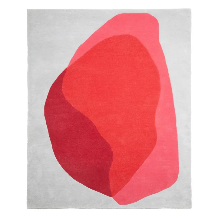 Jane Rug by Hartô in red and pink cameo