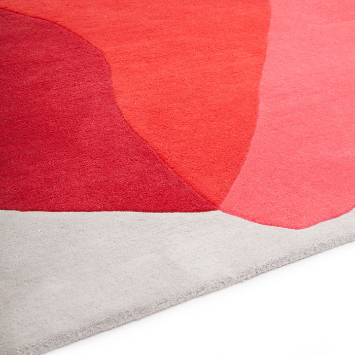 Carpet with Splodges in red and pink cameo