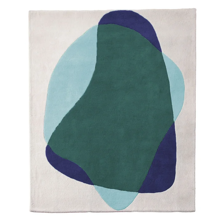 Serge Rug by Hartô in blue / green