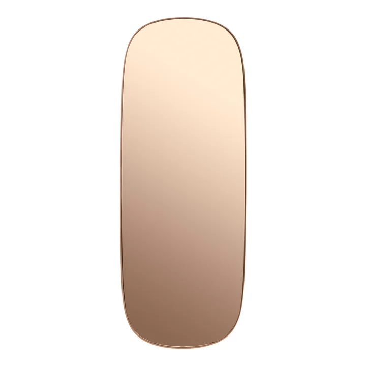Framed Mirror large from Muuto in pink / pink glass