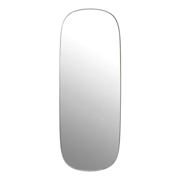 The Framed Mirror , large in grey / clear glass from Muuto