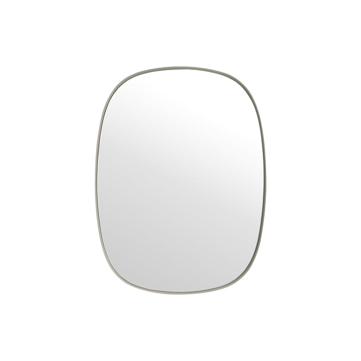 The Framed Mirror , small in grey / clear glass from Muuto
