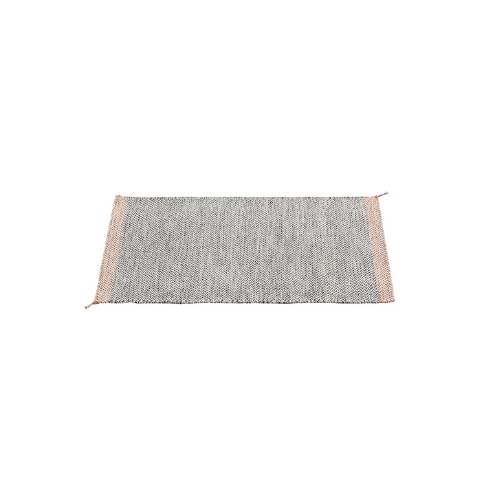 The ply rug 85 x 140 cm in black and white by Muuto