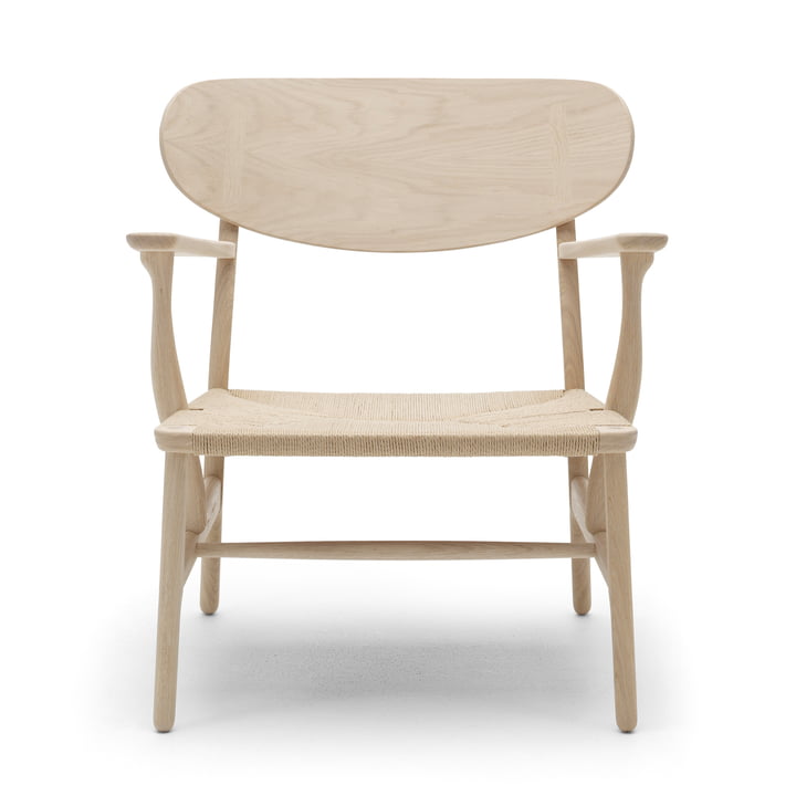 The CH22 chair from Carl Hansen , soaped oak